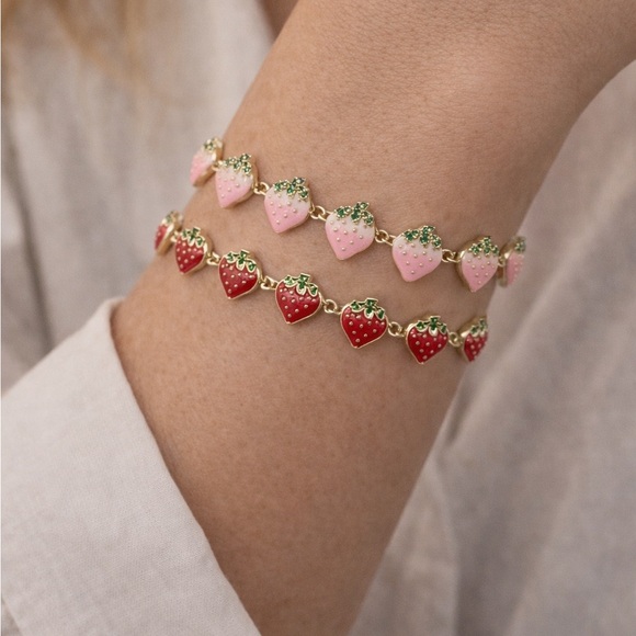 Jewelry - Strawberry Charm Bracelet